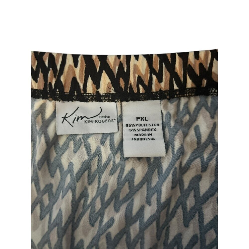 Kim Rogers Women White, Tan & Black Long Skirt - Picture 4 of 6